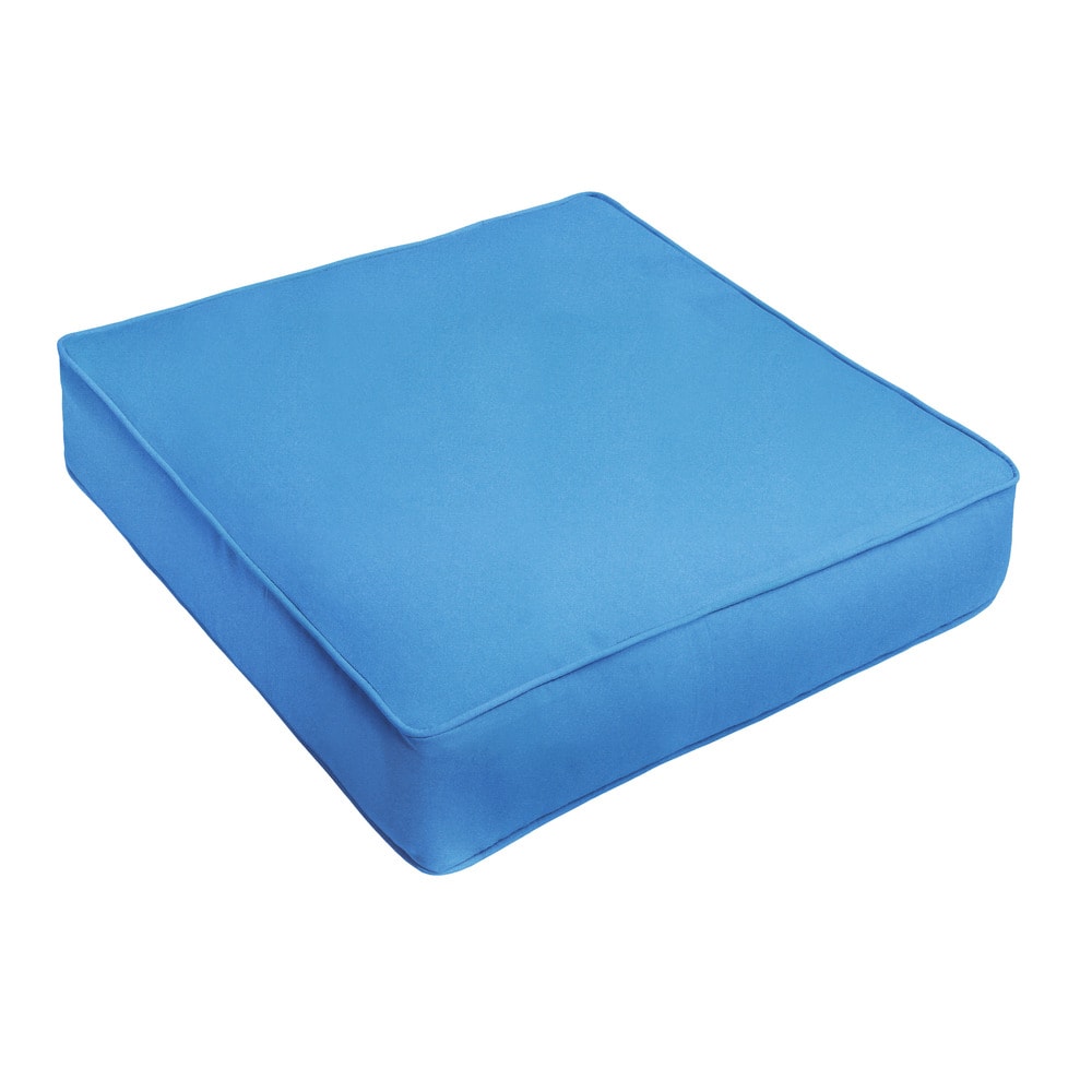 Sunbrella Canvas Capri Corded Indoor Outdoor Deep Seating Chair Cushion