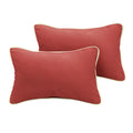 Humble Haute Sunbrella Canvas Henna Indoor Outdoor Corded Pillow Set Of 2
