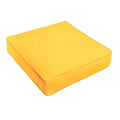Sunbrella Canvas Sunflower Yellow Corded Indoor Outdoor Deep Seating Chair Cushion