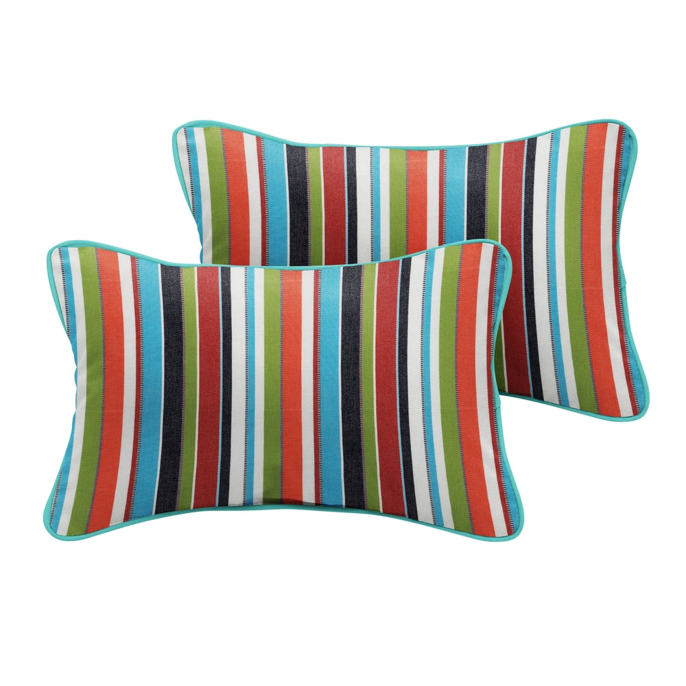 Humble Haute Sunbrella Carousel Confetti Indoor Outdoor Corded Pillow Set Of 2