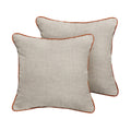 Humble Haute Sunbrella Cast Silver Indoor Outdoor Corded Pillow Set Of 2