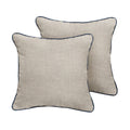 Humble Haute Sunbrella Cast Silver Indoor Outdoor Corded Pillow Set Of 2