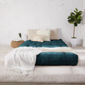 Humble Haute Full Textured Deep Blue 10 Inch Futon Mattress