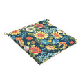 Humble Haute Indoor Outdoor Blue Multi Floral Chair Cushion