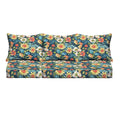 Humble Haute Indoor Outdoor Blue Multi Floral Deep Seating 6 Pc Cushion Set 69 In W X 25 In D