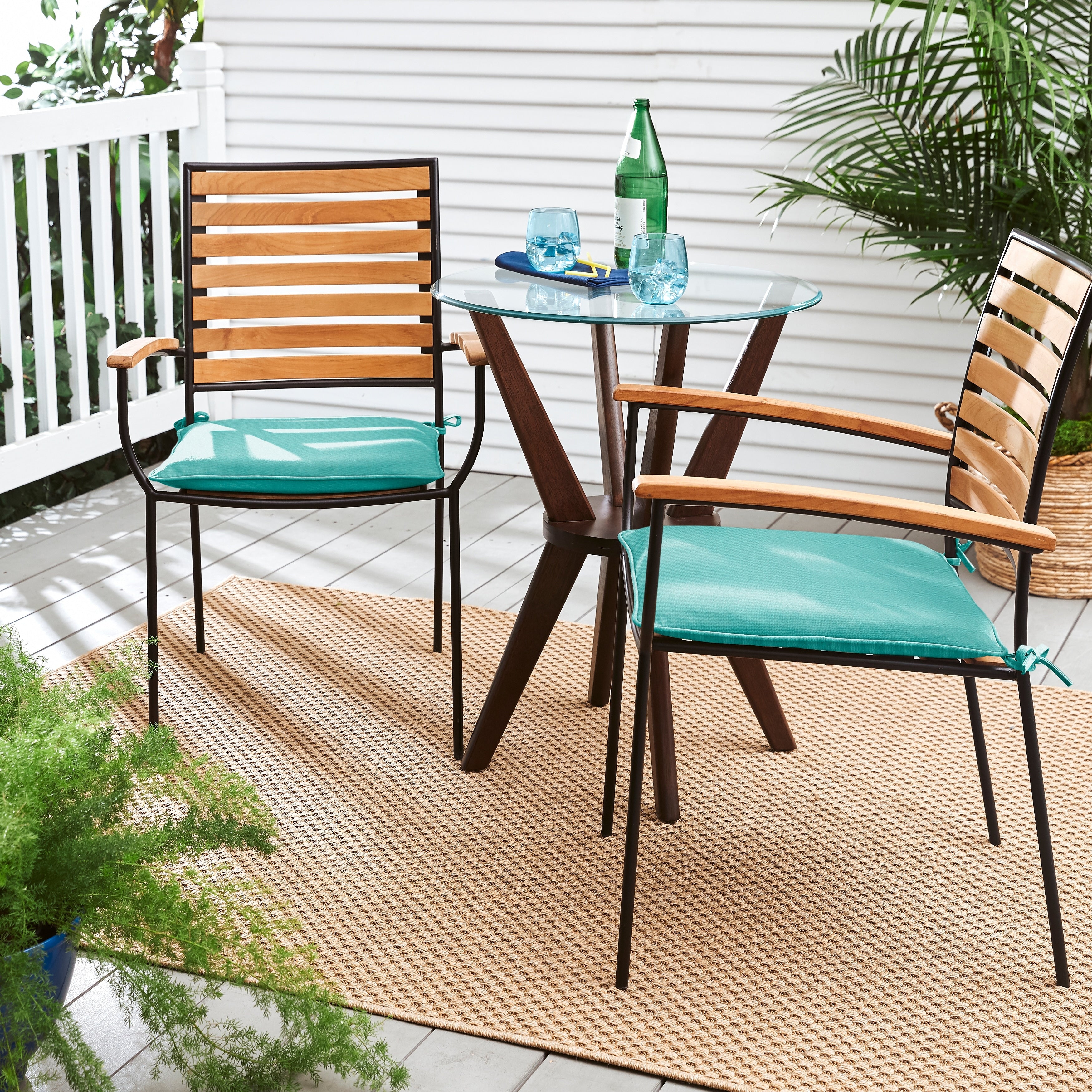 Humble Haute Sunbrella Canvas Aruba Indoor Outdoor Cushion Set Of 2