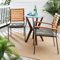 Humble Haute Sunbrella Canvas Charcoal And Sunbrella Canvas Natural Indoor Outdoor Cushion Set Of 2