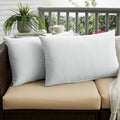 Sunbrella Canvas Rust Indoor Outdoor Knife Edge Pillow Set Set Of 2 13 In X 20 In
