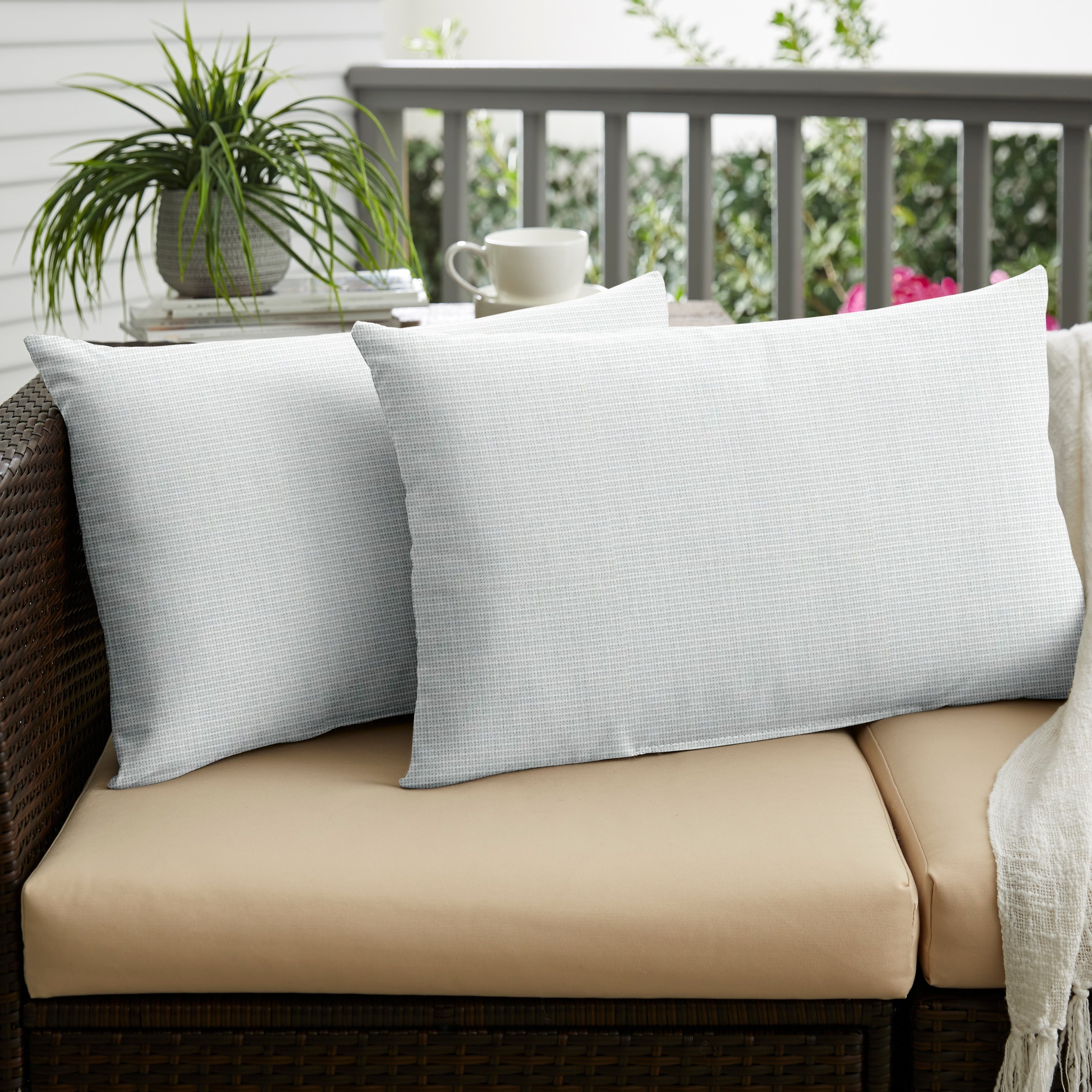 Sunbrella Canvas Rust Indoor Outdoor Knife Edge Pillow Set Set Of 2 13 In X 20 In