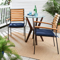 Humble Haute Sunbrella Canvas Navy Indoor Outdoor Cushion Set Of 2