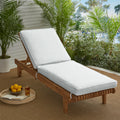 Sunbrella Canvas Navy Blue Indoor Outdoor Hinged Cushion Corded