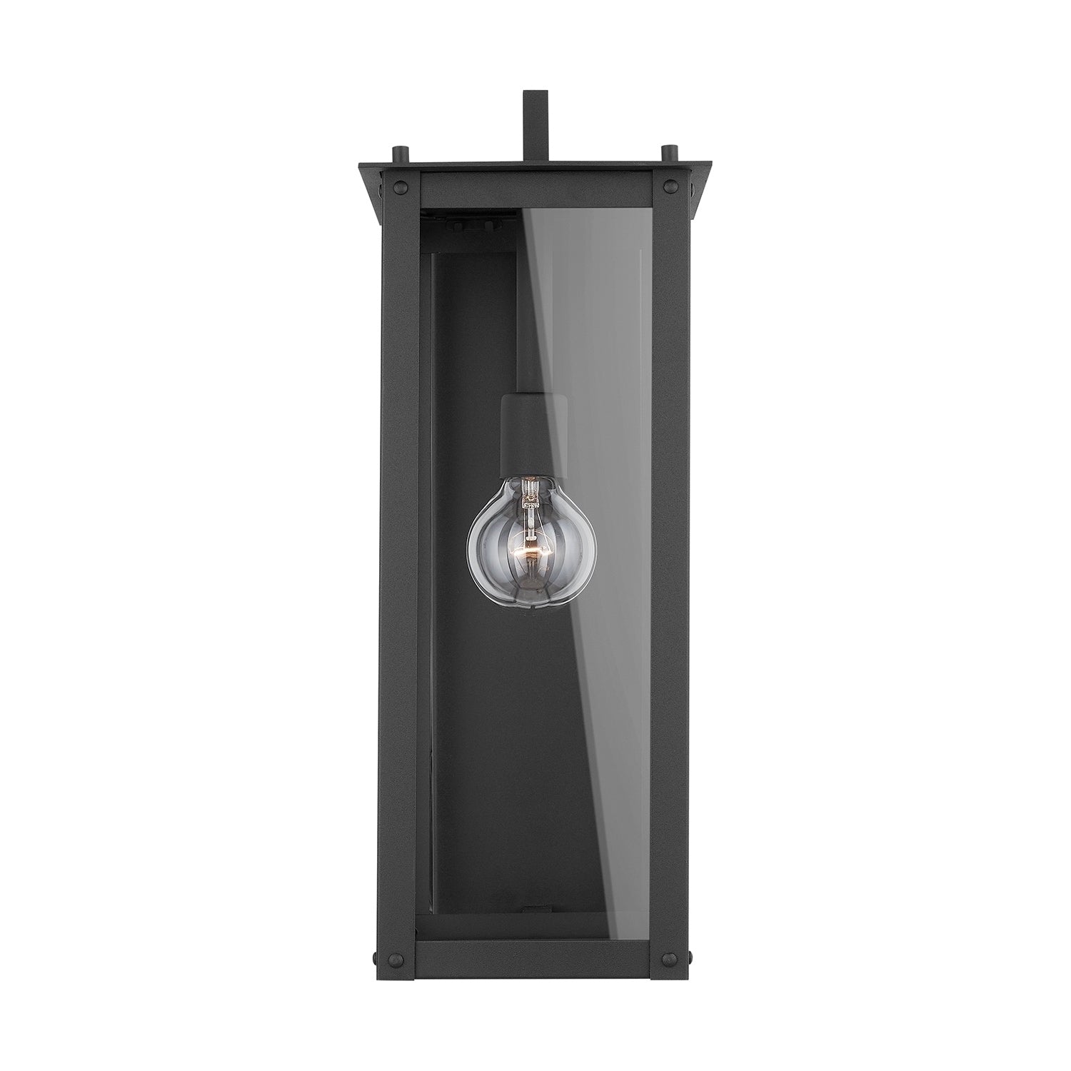 Hunt 1 Light Black Outdoor Wall Lantern