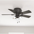 Hunter Fan 42 Crestfield Noble Bronze W 5 Gry Pine Gry Wlnt Rev Blds