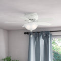 Hunter Fan Newsome Collection 42 Inch Fresh White With 5 Fresh White Light Oak Reversible Blades