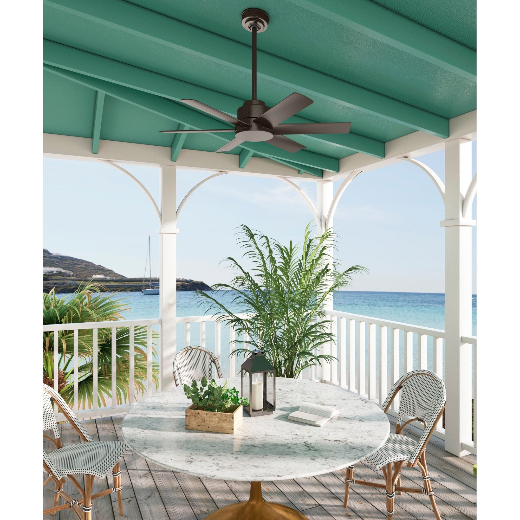 Hunter 44 Kennicott Fresh White Ceiling Fan With Wall Control
