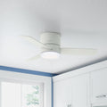 Hunter 44 Minimus Fresh White Ceiling Fan With Led Light Kit And Remote Control