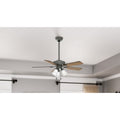 Hunter 44 Swanson Matte Silver Ceiling Fan With Led Light Kit And Pull Chain