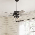 Hunter 52 Hartland Ceiling Fan With Led Light And Pull Chains Noble Bronze
