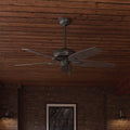 Hunter Newsome Collection Bronze And Roasted Walnut 52 Ceiling Fan