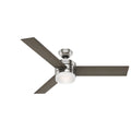 Hunter 54 Exeter Ceiling Fan With Led Light Kit And Remote Control