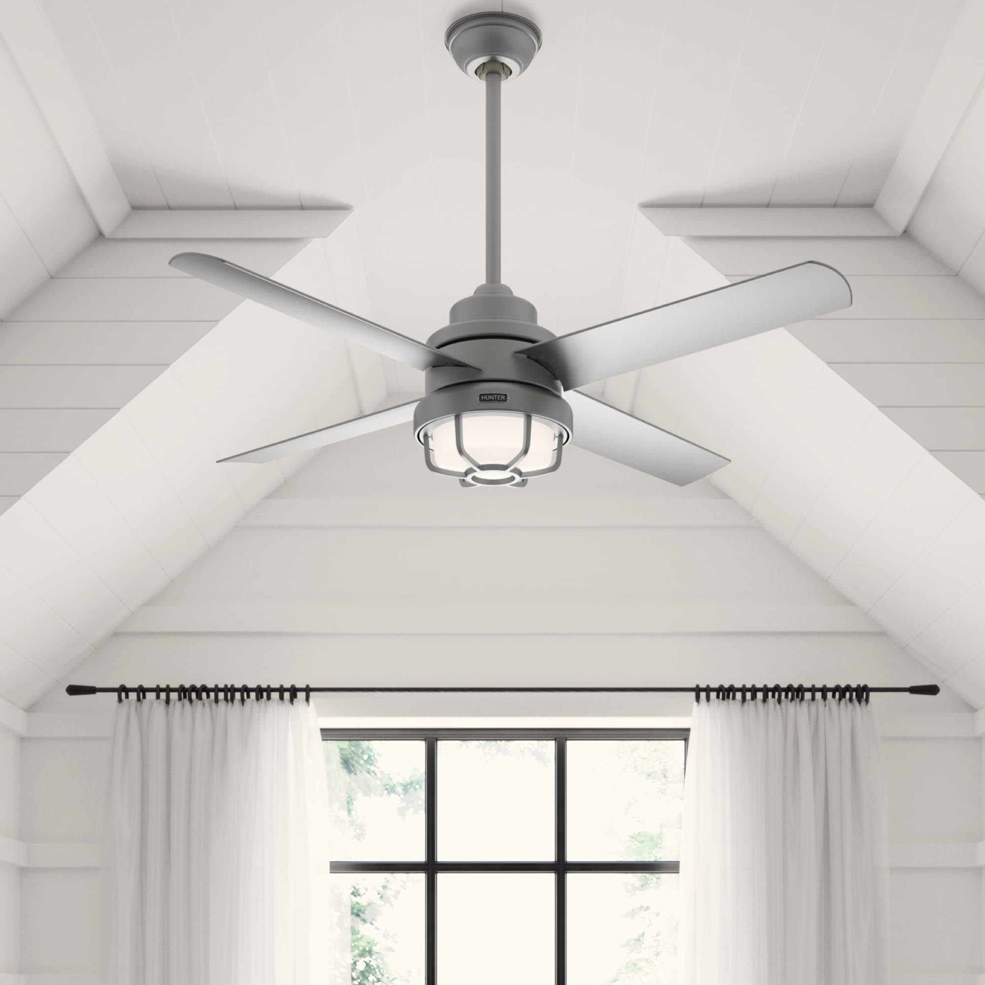 Hunter Fan Searow 54 Outdoor Ceiling Fan With Led Light