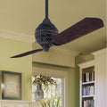 Hunter 1886 Limited Edition 60 Inch Ceiling Fan With Two Carved Wood Blades