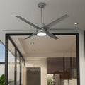 Hunter 72 Solaria Outdoor Ceiling Fan With Led Light And Handheld Remote