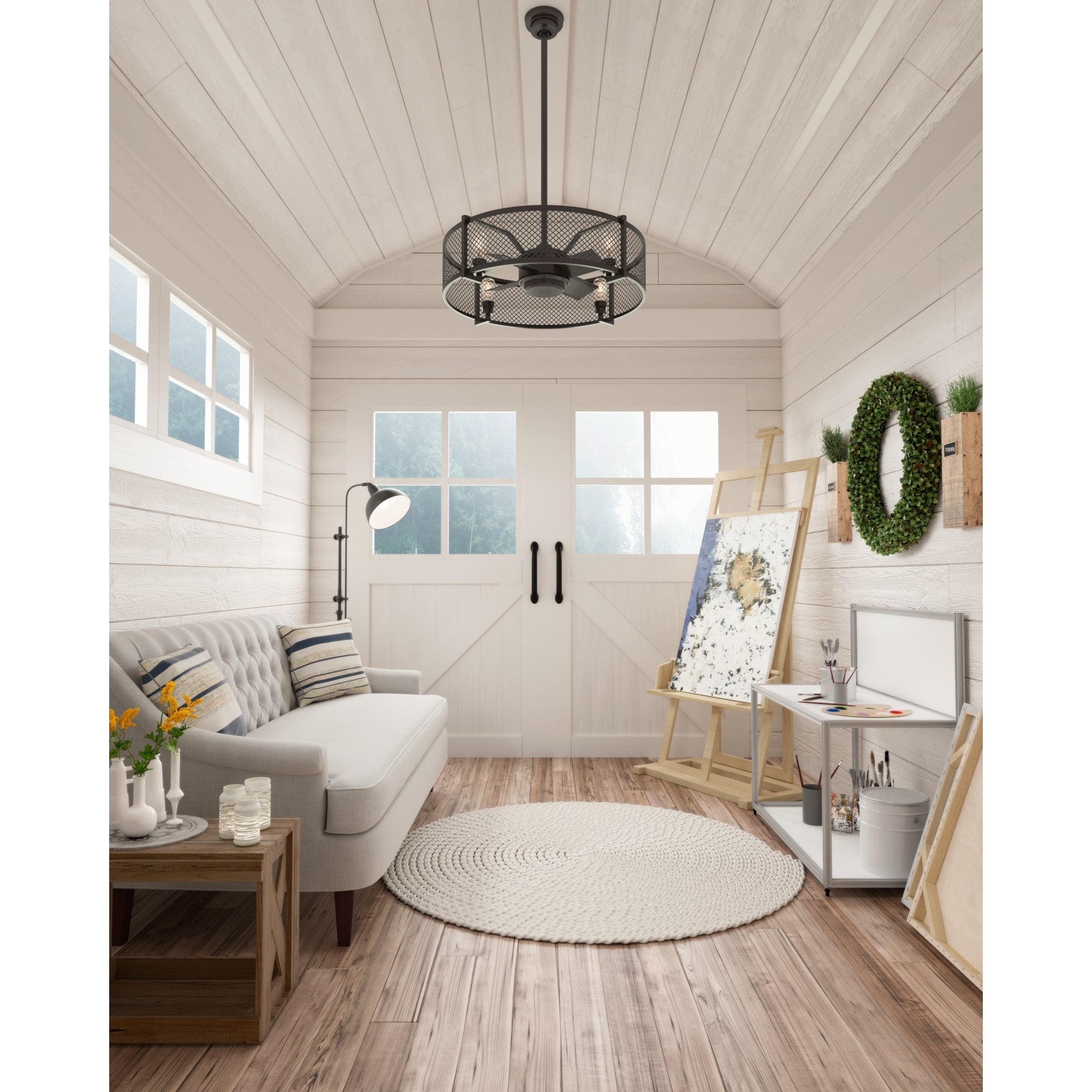 Hunter 23 Fennec Ceiling Fan With Led Light And Handheld Remote Noble Bronze