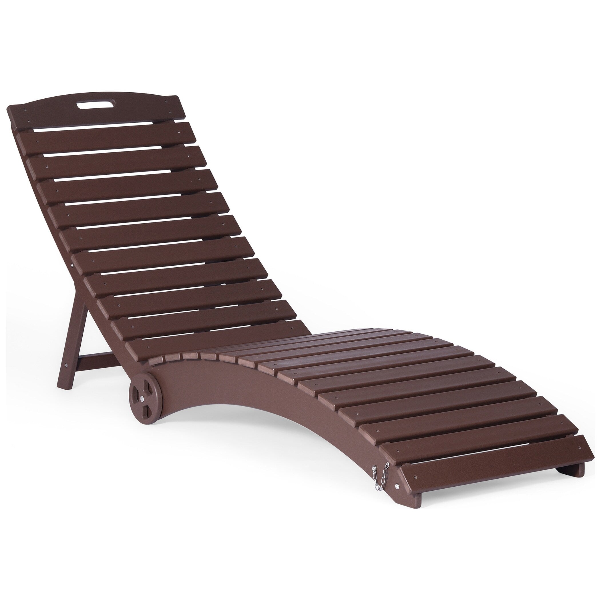 Hunter Folding Pool Lounge Chair With Wheels