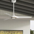 Hunter Zentech Indoor Outdoor 3 Blade Smart Ceiling Fan W Led Light And Handheld Remote Modern Contemporary