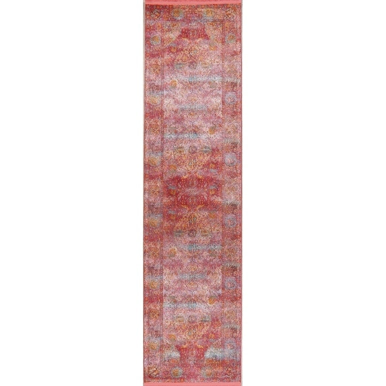 Hunting Design Animal Pictorial Distressed Oriental Heat Set Area Rugs