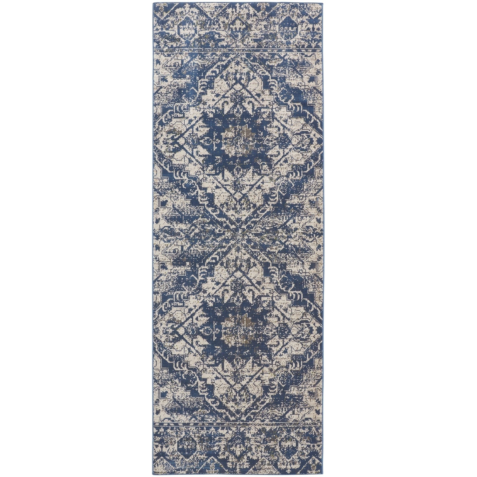 Hurst Blue Beige 43 X 63 Area Rug