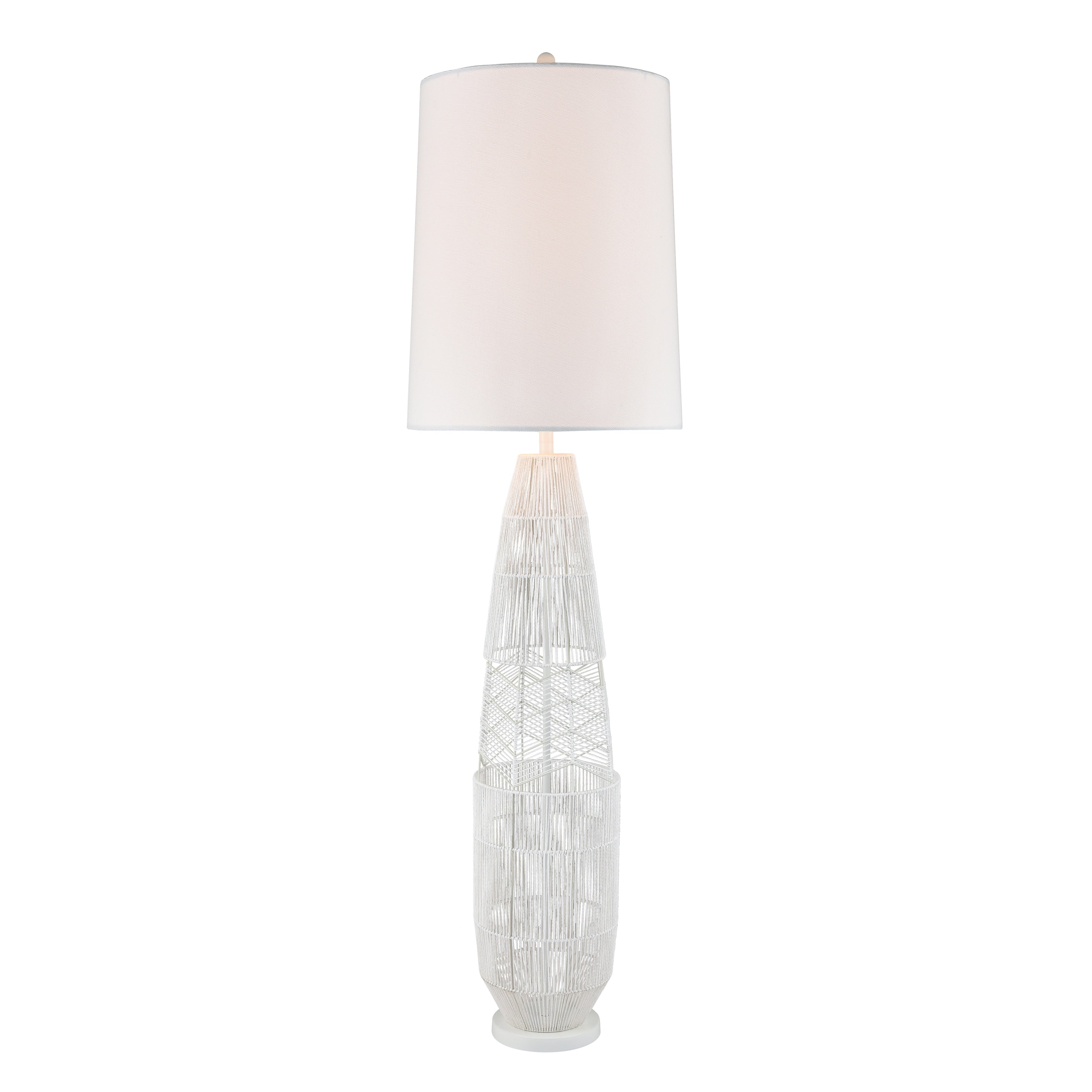 Husk 63 High 1 Light Floor Lamp White 63 Inch H