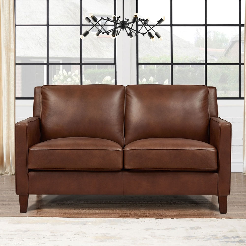 Hydeline Ashby Top Grain Leather Loveseat