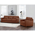 Hydeline Dillon Top Grain Leather Sofa Set Sofa And Chair