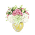 Hydrangea And Lilac Arrangement In Decorative Vase 18