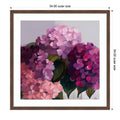 Hydrangeas Pink Floral Artwork By Edie Wood Framed Wall Art Print