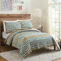Hypnotic Blue Quilt Set 3 Pieces Set