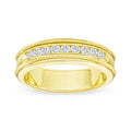 De Couer Igi Certified 14K Yellow Gold 1 3Ct Tdw Diamond Mens Wedding Band
