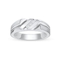 De Couer Igi Certified 14K White Gold 1 6Ct Tdw Mens Wedding Band