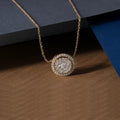 De Couer Igi Certified 14K White Gold 1 3Ct Tdw Diamond Halo Necklace White H I