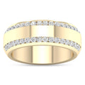 De Couer Igi Certified 14K Yellow Gold 7 8Ct Tdw Diamond Mens Exquisite Wedding Band