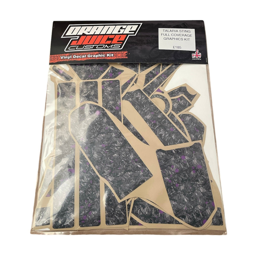 TALARIA STING FULL COVERAGE GRAPHICS KIT – FORGED CARBON