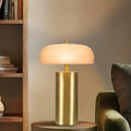 Ink Ivy Nilo Textured Ceramic Table Lamp With Fluted Fabric Shade N A