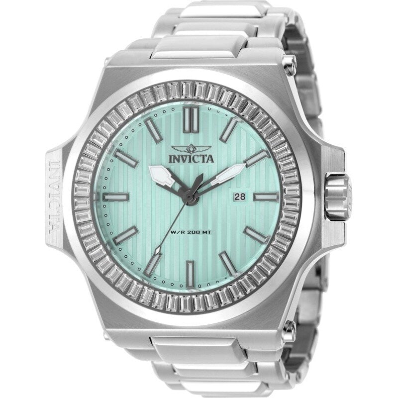 Invicta Mens 49133 Akula Quartz Pc32 Metal Dial Watch. Light Blue