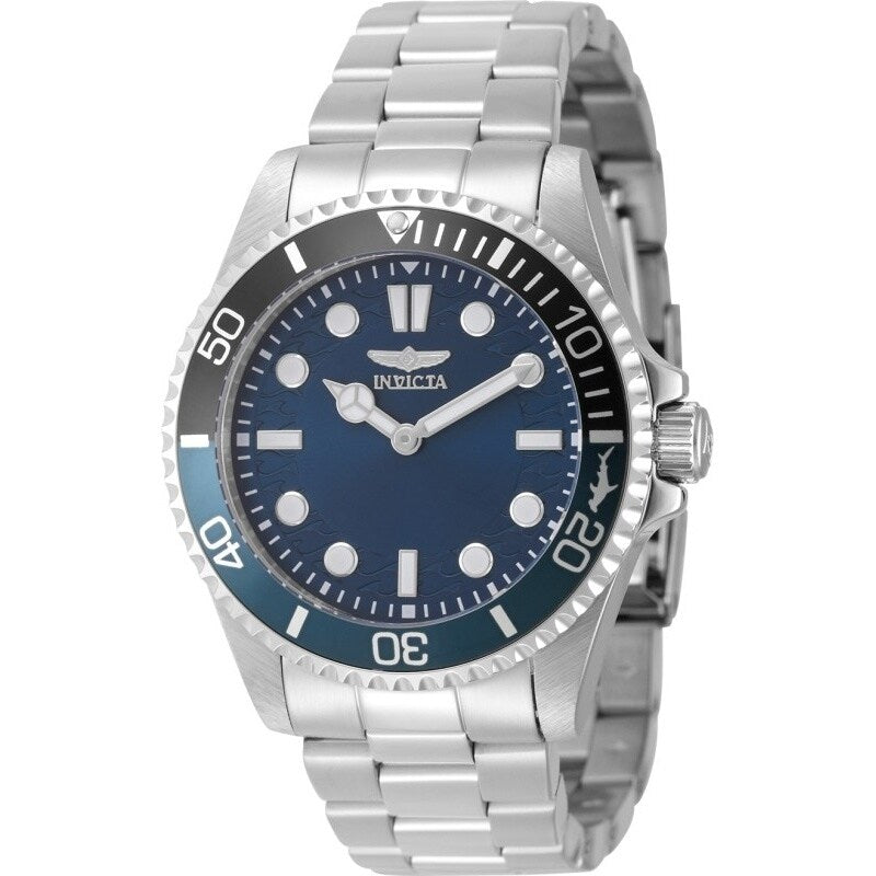 Invicta Mens 49704 Pro Diver Quartz Pc20S Brass Dial Watch Blue