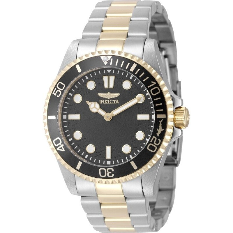 Invicta Mens 49706 Pro Diver Quartz Pc20S Brass Dial Watch Grey