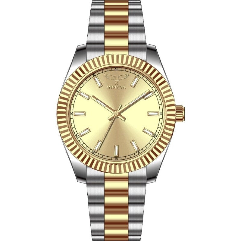 Invicta Mens 69009 Specialty Quartz Pc21S Copper Dial Watch Gold