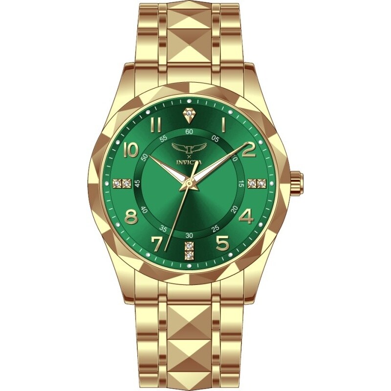Invicta Mens 69021 Specialty Quartz Pc21S Copper Dial Watch Green