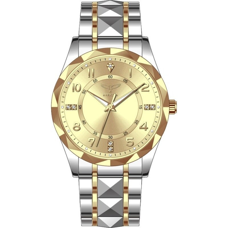 Invicta Mens 69022 Specialty Quartz Pc21S Copper Dial Watch Gold